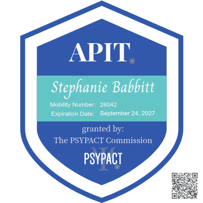 PSYPACT APIT badge — Authority to Practice Interjurisdictional Telepsychology